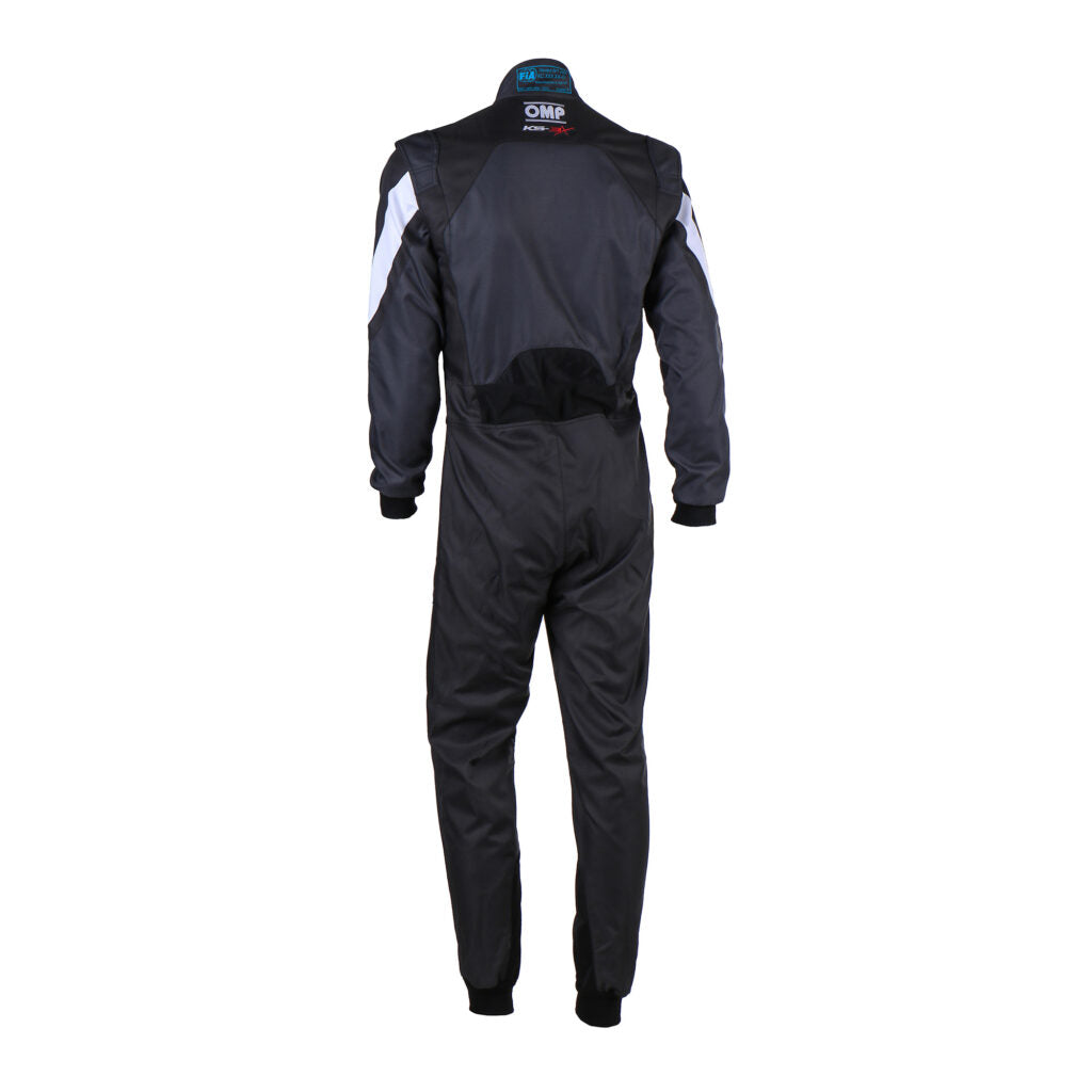OMP KA0-1734-AK1-077-150 Karting Suit KS-3X for Kids, FIA 8877-2022, Black / Anthracite, Size 150 Photo-1