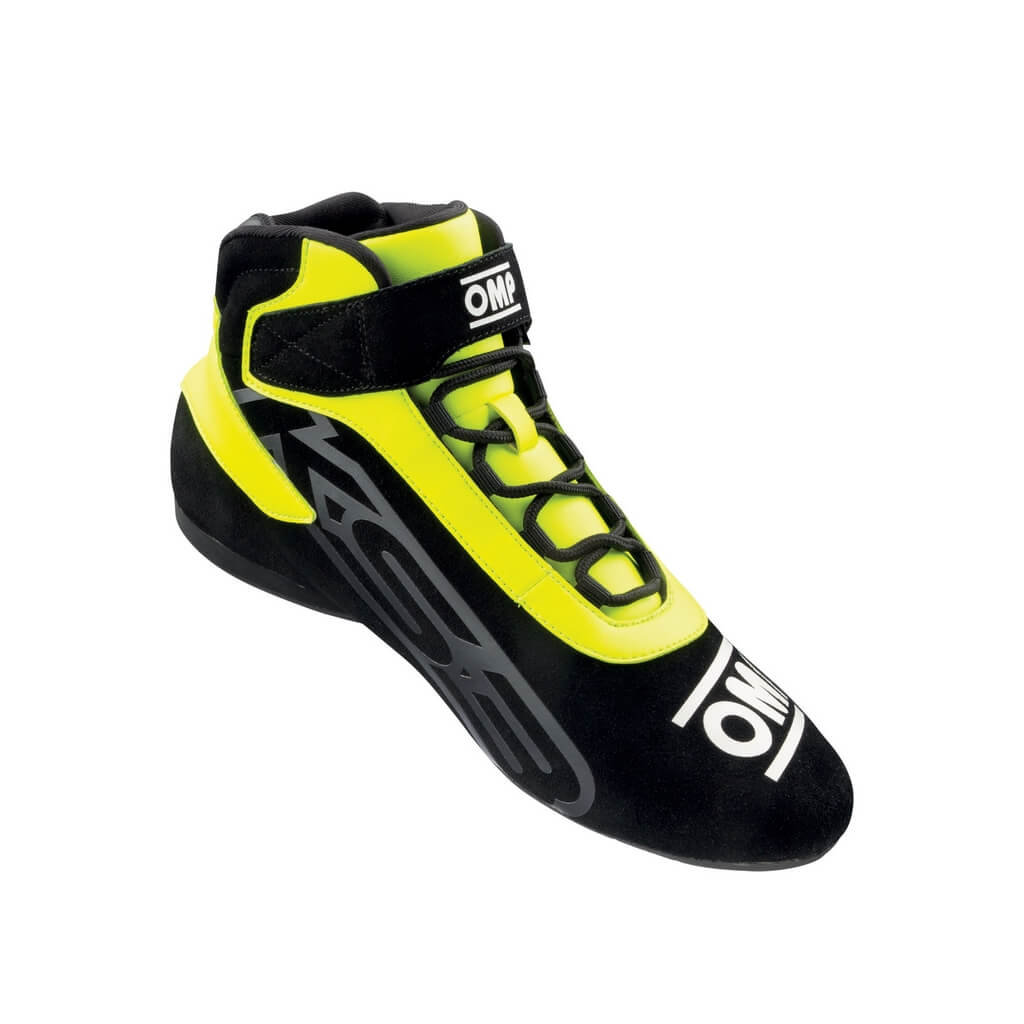 OMP KC0-0826-A01-178-34 (IC/82617834) Karting Shoes KS-3, Black / Fluo Yellow, Size 34 Photo-0
