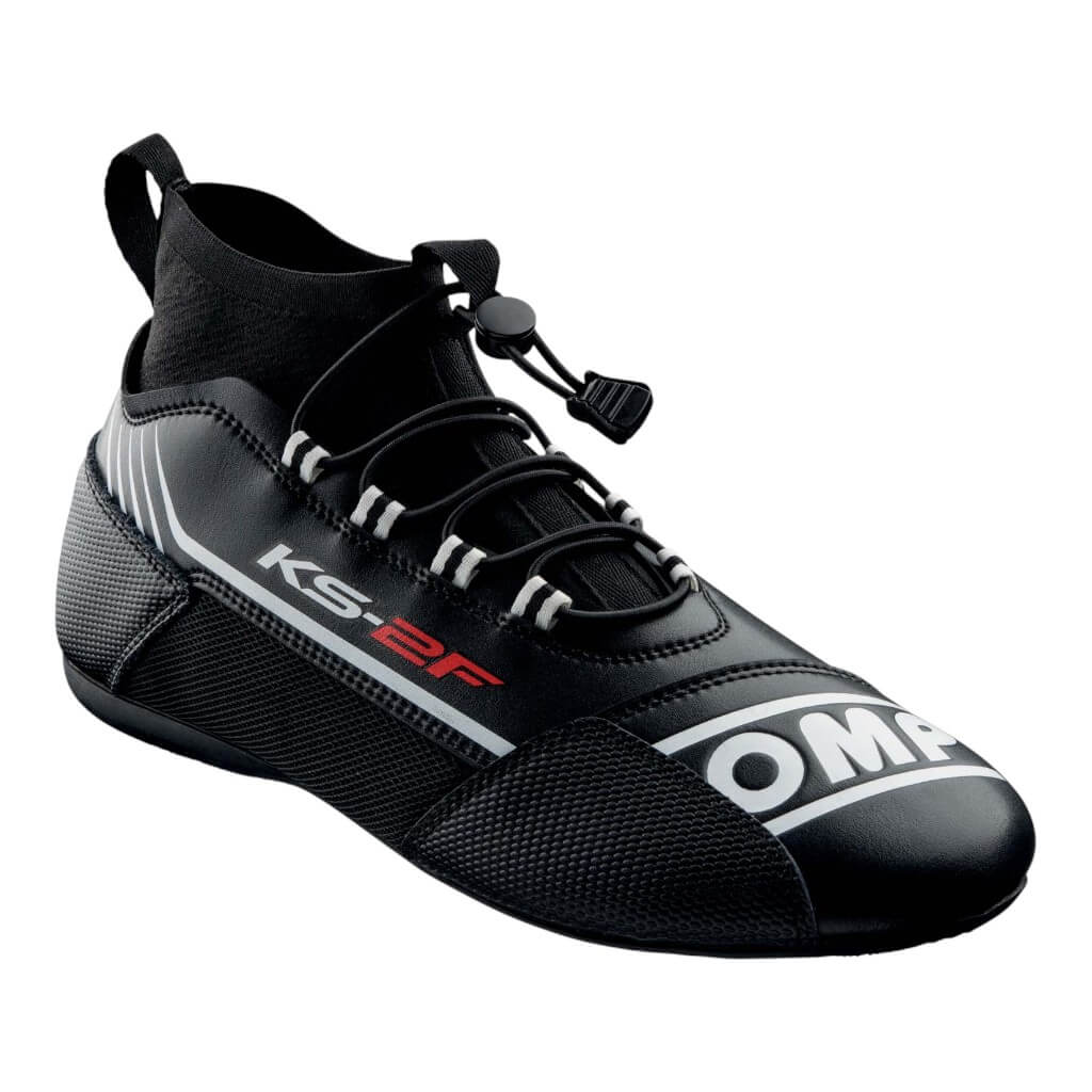 OMP KC0-0830-A01-071-38 Karting Shoes KS-2F, Black, Size 38 Photo-0