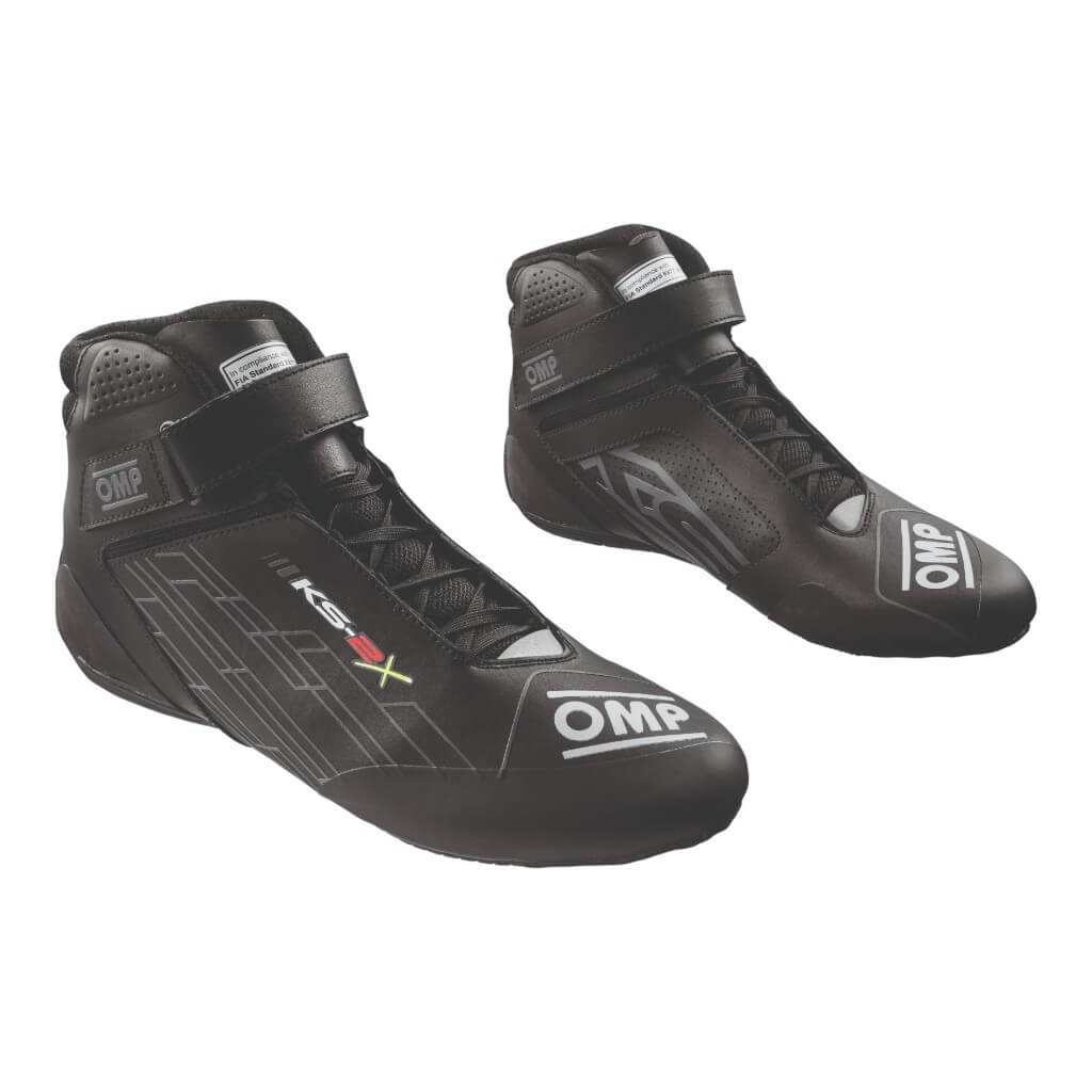 OMP KC0-0839-A01-071-40 Kart Shoes KS-2X, FIA 8877-2022, Black, Size 40 Photo-0