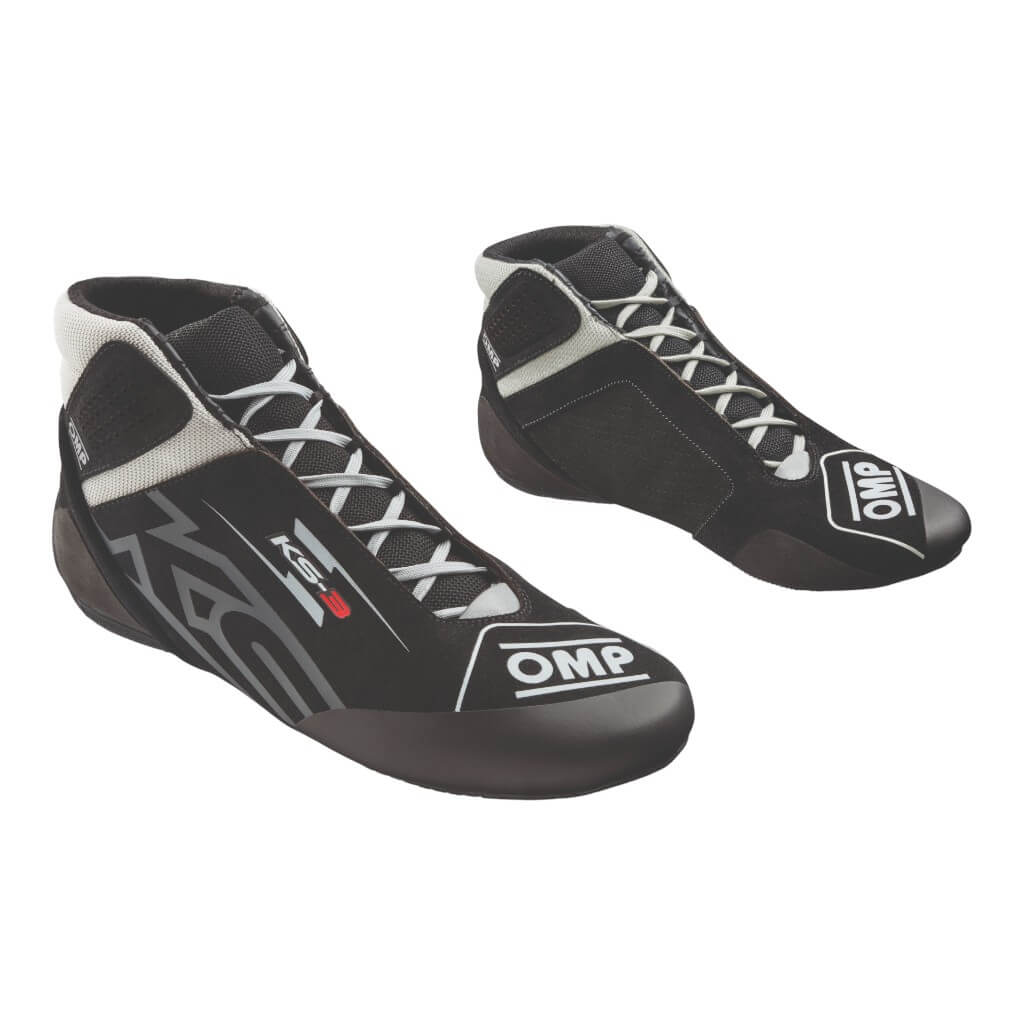 OMP KC0-0840-A01-171-39 Kart Shoes KS-3 MY2026, Black/Silver, Size 39 Photo-0