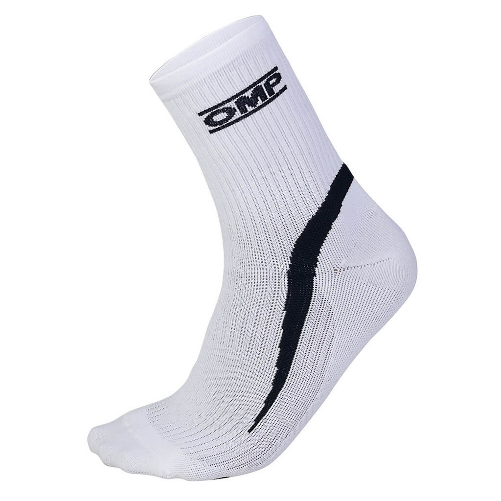 OMP KE0-3019-A01-020-M Karting Socks KS, White, Size M Photo-0