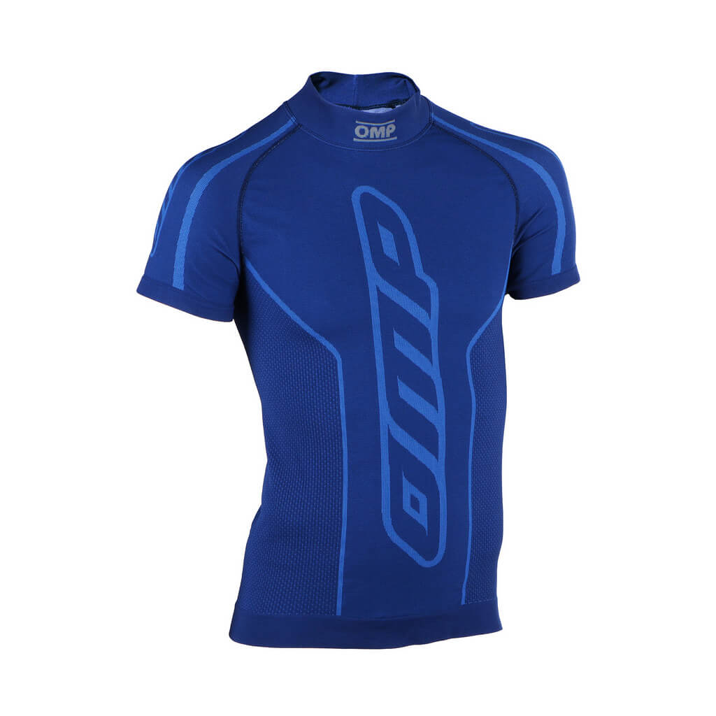 OMP KE0-3030-A01-041-810Y Karting Underwear (Shirt) KS Top SS for Kids, Royal Blue, Size 8-10 Photo-0