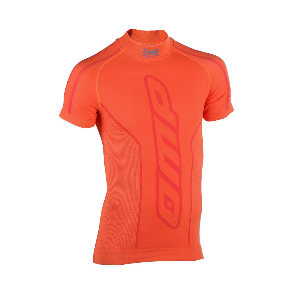 OMP KE0-3030-A01-090-1012Y Karting Underwear (Shirt) KS Top SS for Kids, Orange, Size 10-12 Photo-0
