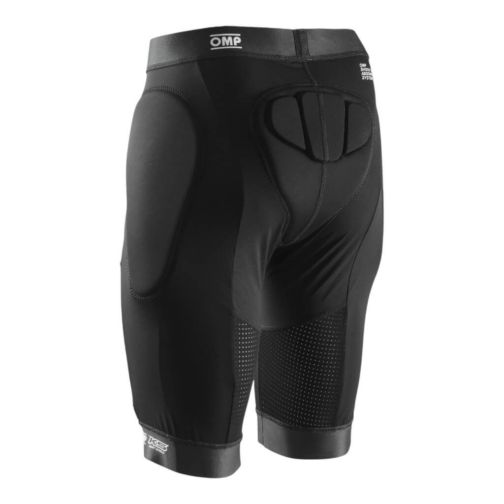 OMP KK0-4013-071-XL Padded Kart Shorts, Black, Size XL Photo-1
