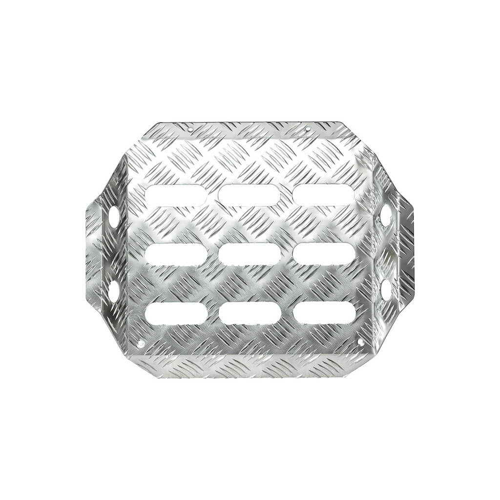 OMP OA0-2060-003 Co-Driver Footrest, Silver Photo-0