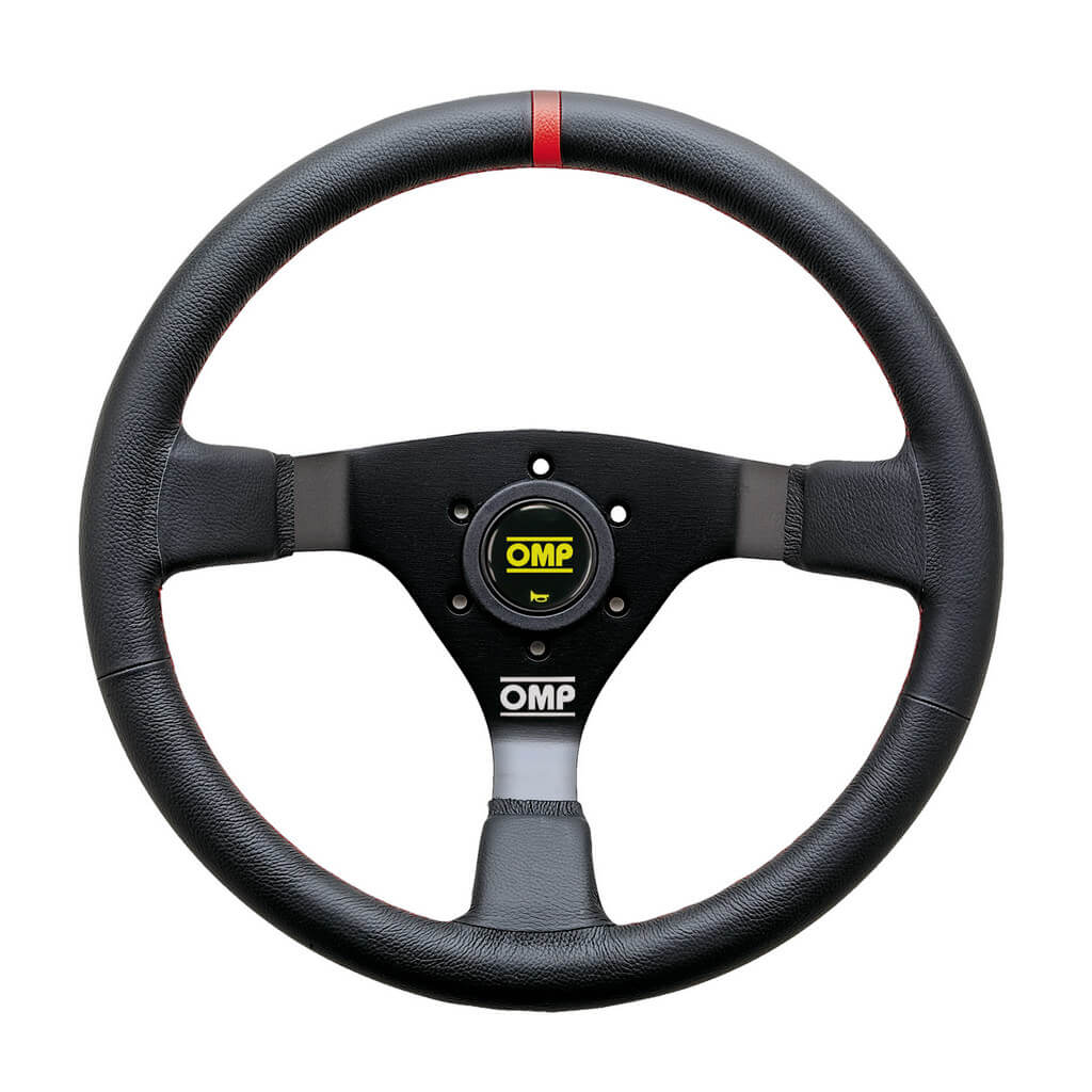 OMP OD0-1980-073 Steering Wheel WRC 350mm, Black/Red Leather Photo-0
