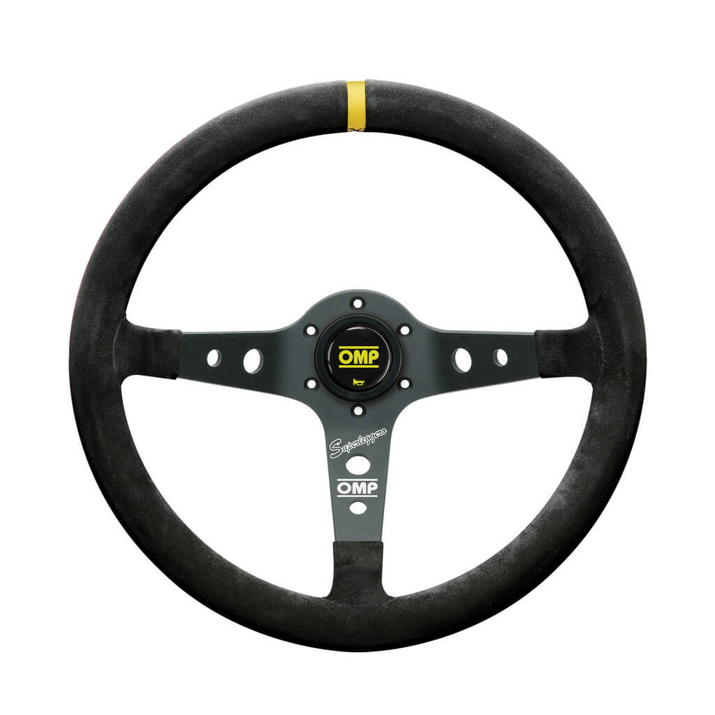 OMP OD0-2021-071 Steering Wheel Corsica Superleggero 350mm, Black Suede Photo-0