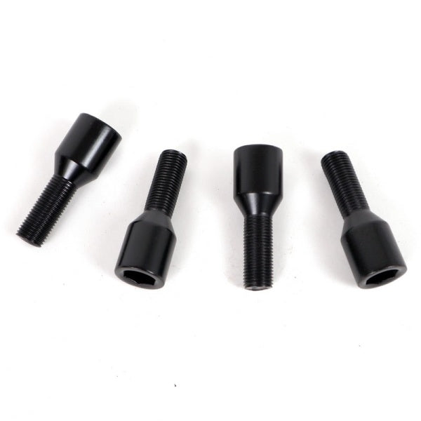 OMP OMPS09611201 Wheel bolt SLIM INTERNAL DRIVE HEX M12x1.5 Hex: 17-19 L: 26mm Black 4pcs Photo-1