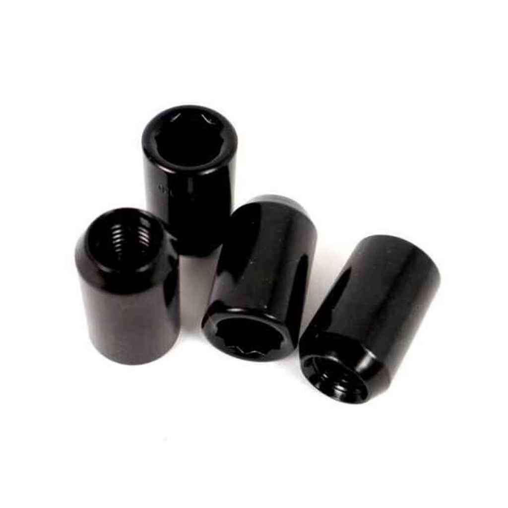 OMP OMPS09731201 Wheel Nut Slim Internal Drive Star 12 x 1.25, Black, 4pcs Photo-0