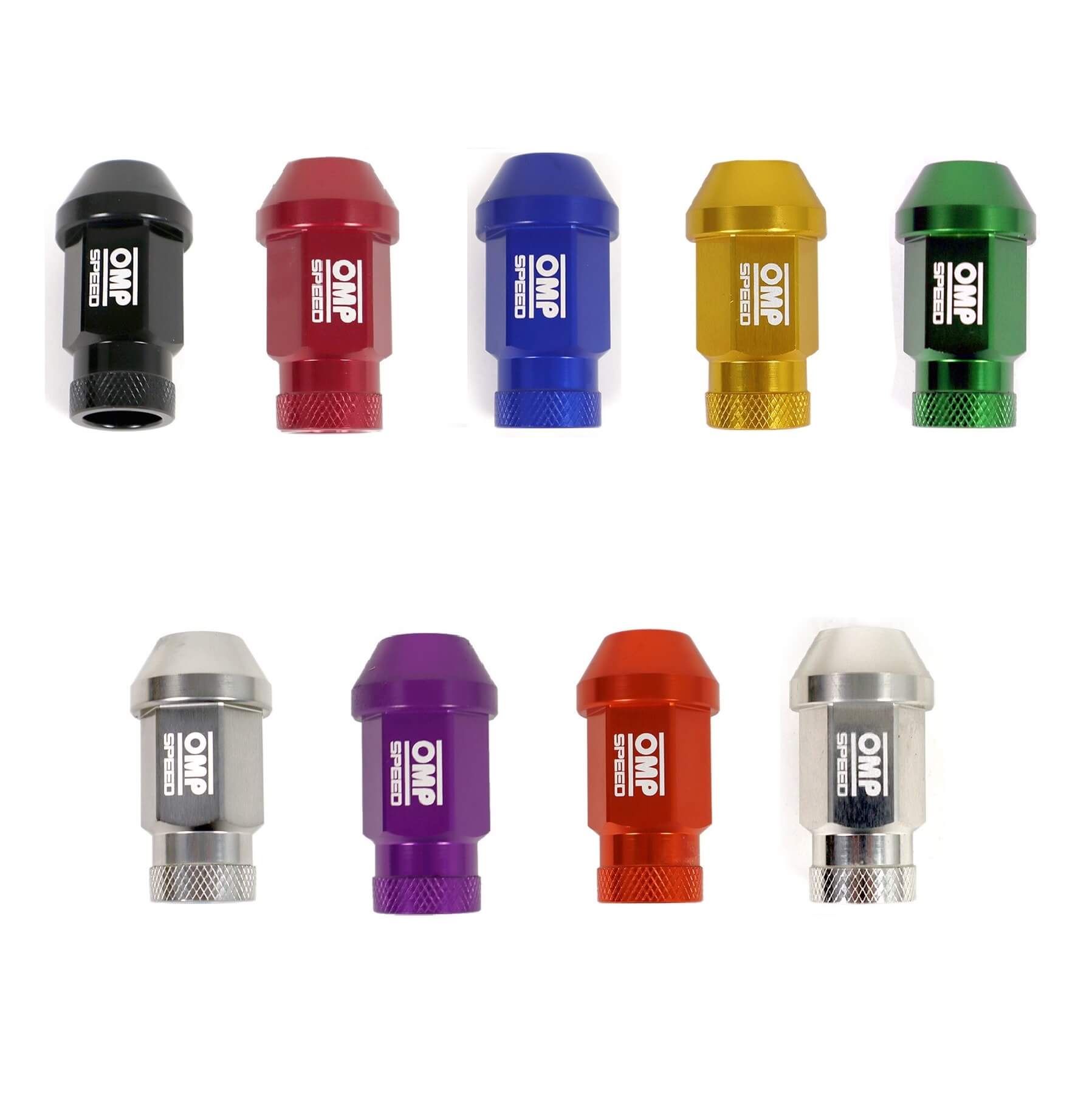 OMP OMPS09911211 Alu. wheel nut M12x1.25 Hex: 19 L: 40mm Purple 20+1/BOX Photo-0