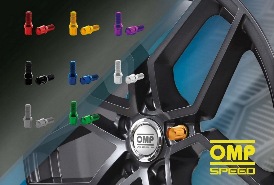 OMP OMPS09961201 Wheel Bolt M12x1.5 Hex: 17/19 L: 27mm Black 20+1/BOX Photo-1