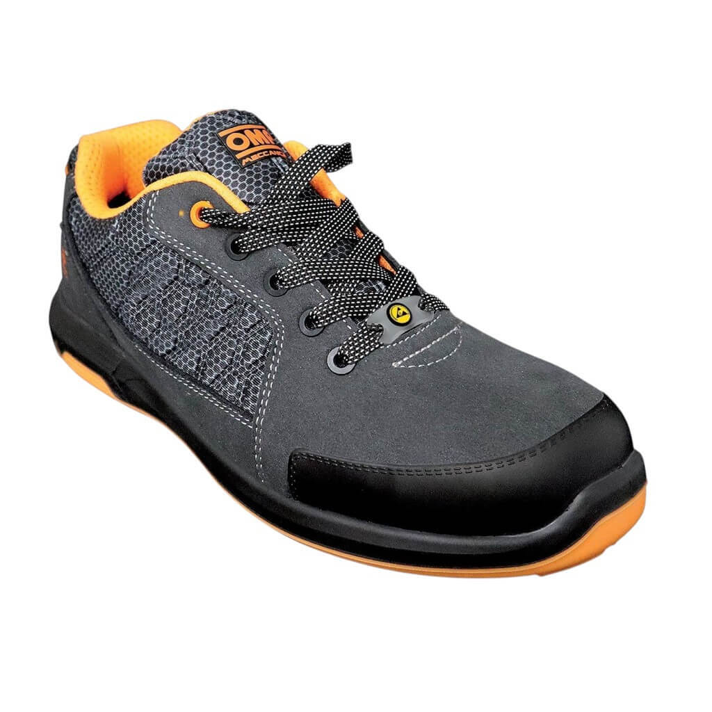 OMP OMPS90014520 Mechanic Shoes Pro Sport Safety, Black/Orange, Size 45 Photo-0