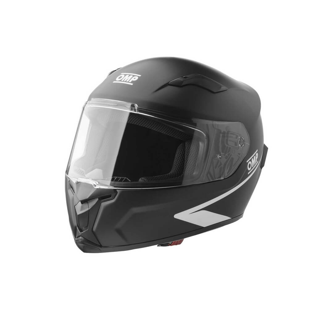 OMP SC0-0616-A01-170-XS Full-Face Karting Helmet Circuit Evo2, Matt Black, Size XS Photo-0
