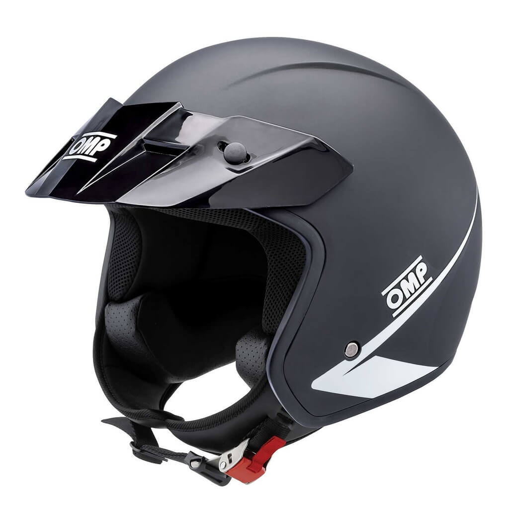 OMP SC0-0617-A01-170-M Open-Face Karting Helmet Star MY2024, Matt Black, Size M Photo-0