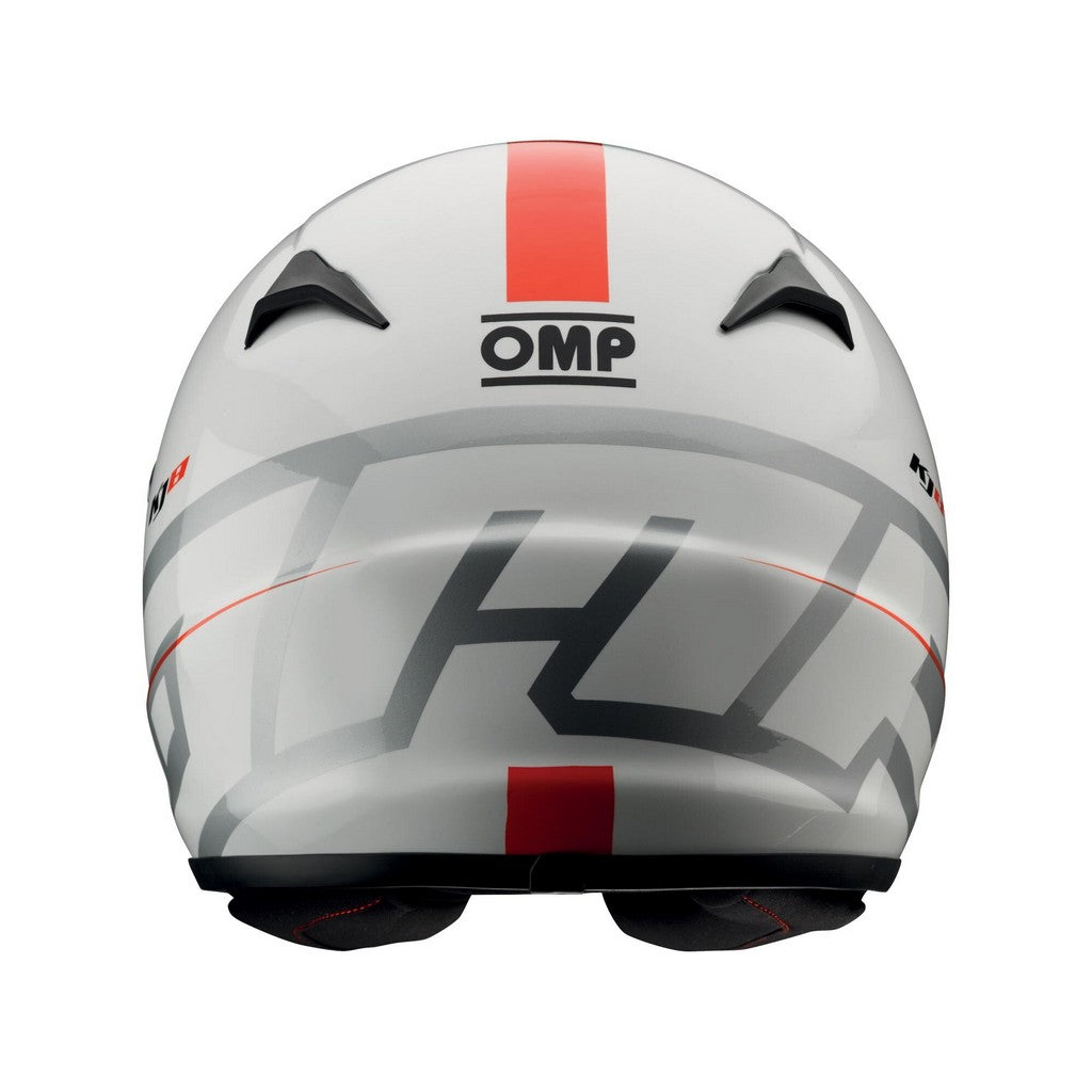 OMP SC0-0790-B01-020-XS Full-Face Karting Helmet KJ8 Evo CMR, White (Iridium Visor), Size XS Photo-1