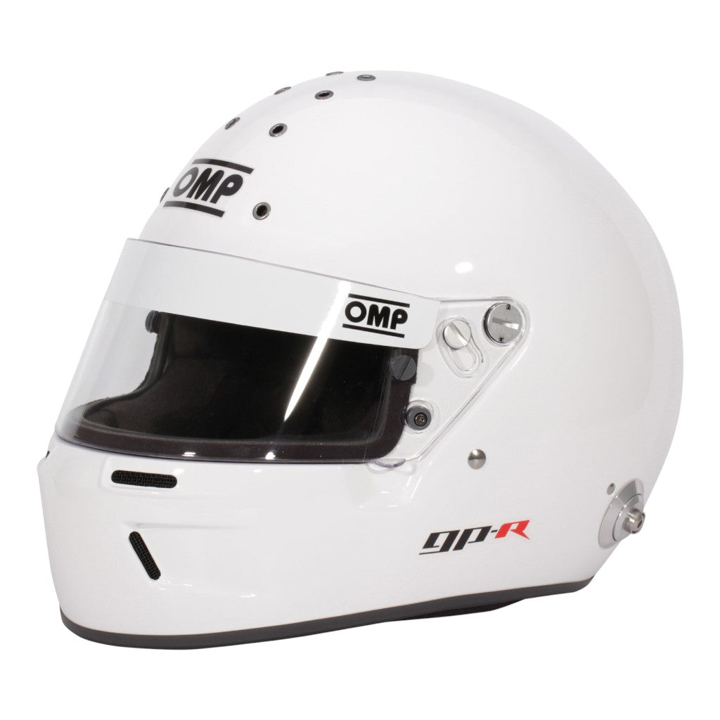 OMP SC0-0799-B01-020-XL Full-Face Racing Helmet GP-R, FIA 8859-2015, White, Size XL Photo-0