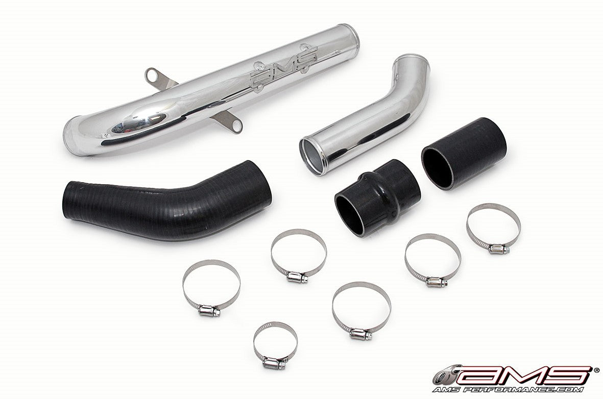 AMS AMS.04.09.0002-1 Upper IC Pipe / Hotpipe (Polished) for MITSUBISHI EVO X Photo-0