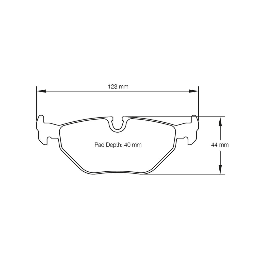 PAGID 1285-RSL29 Brake Pads RSL29 for BMW M3 (E36) / M5 (E34) Photo-1