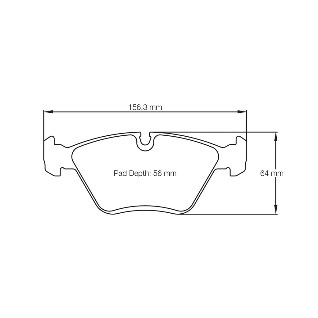 PAGID 1295-RSL29 Front Brake Pads for BMW M3 (E36/E46) / M5 (E34) Iron Brakes Photo-1