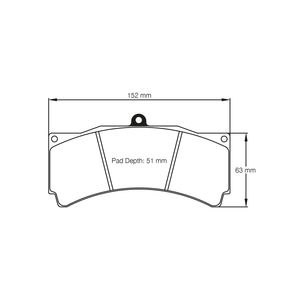 PAGID 1538-RSL29 Brake Pads RSL29 for Caliper AP Racinng CP9668 / Front BMW M3 (E92) GT4 Race Version Photo-1