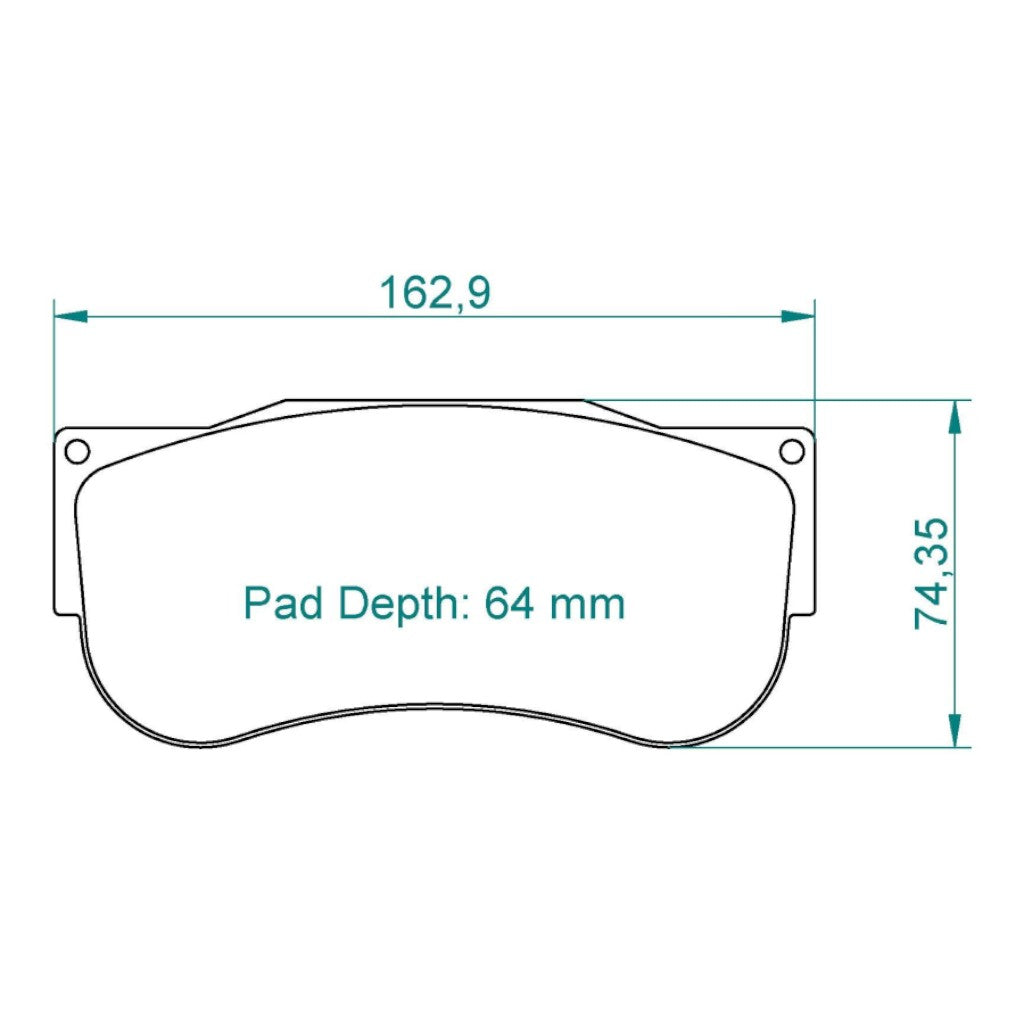 PAGID 2566-RSX Front Brake Pads RSX for PORSCHE 911 GT3 R (992) Photo-1