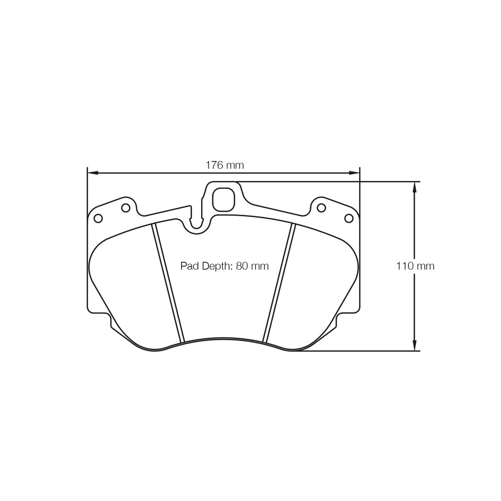 PAGID 4907-RSC1 Front Brake Pads RSC1 for LAMBORGHINI Huracan / AUDI R8 Photo-1