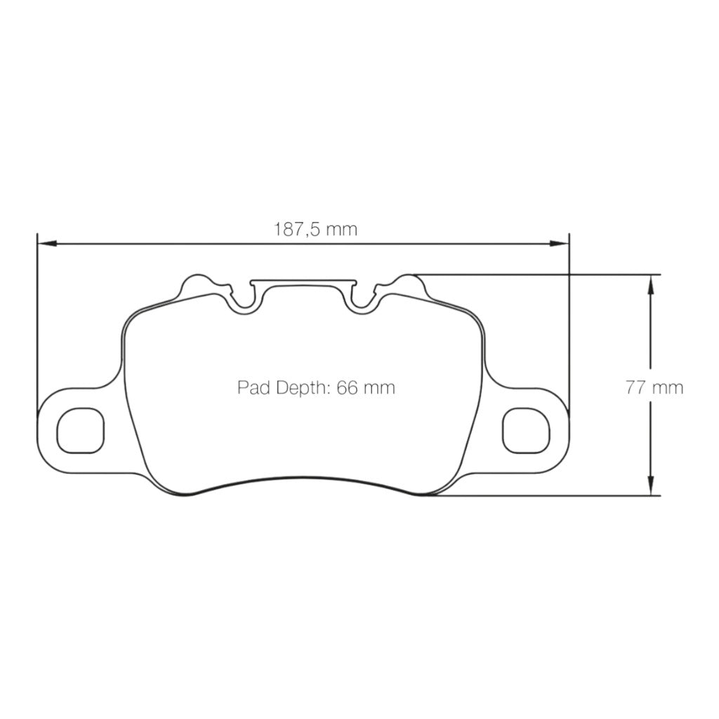 PAGID 4925-RSC1 Rear Brake Pads for PORSCHE 991 / 992 GT3 / GT3RS / GT2RS / Turbo / 981 / 982 / 718 Cayman GT4 / GT4RS PCCB Photo-1