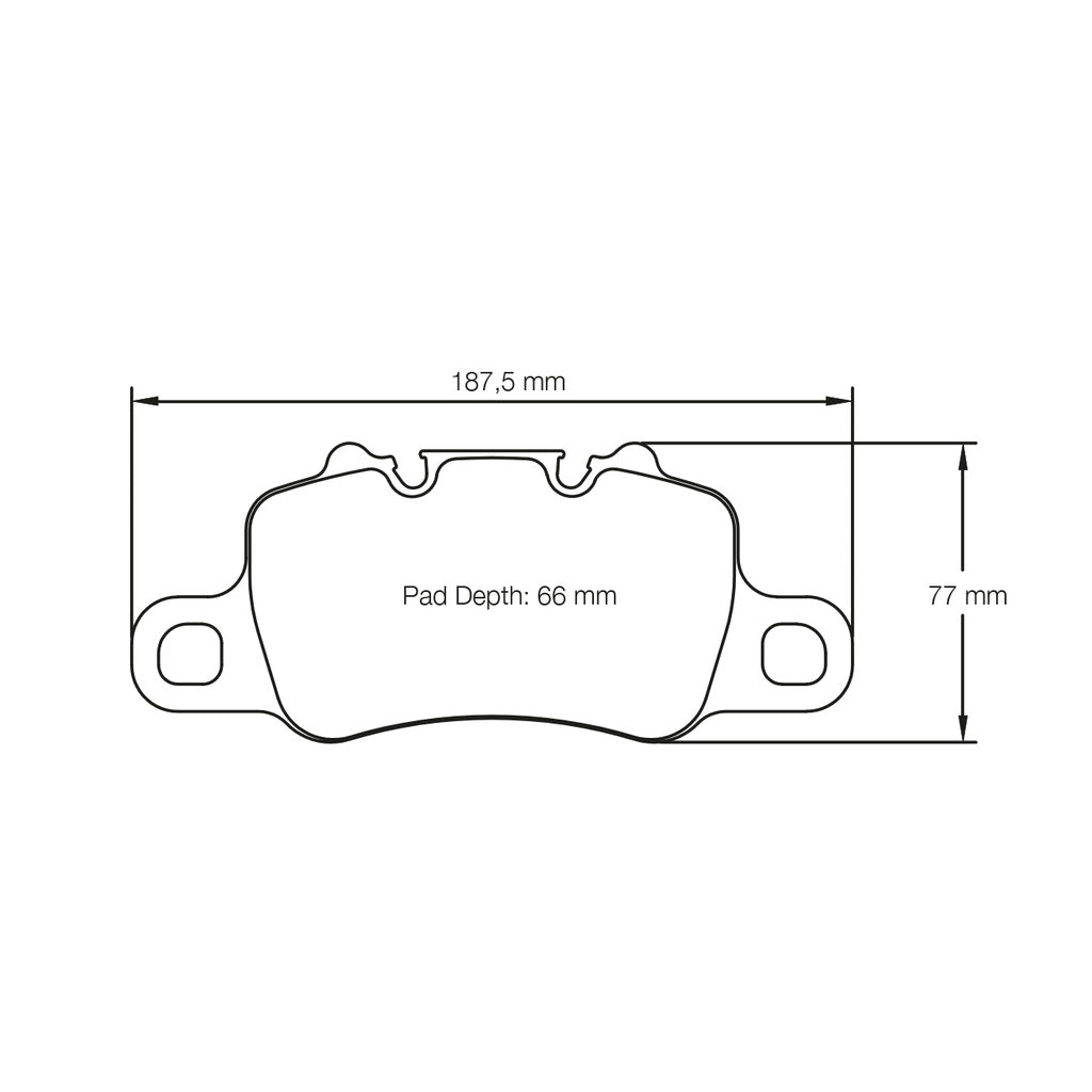 PAGID 4925-RSL1 Rear Brake Pads RSL1 for PORSCHE 911 Turbo / GT3 / GT3RS (991) / Turbo / Carrera 4S / GT3 (992) Photo-1