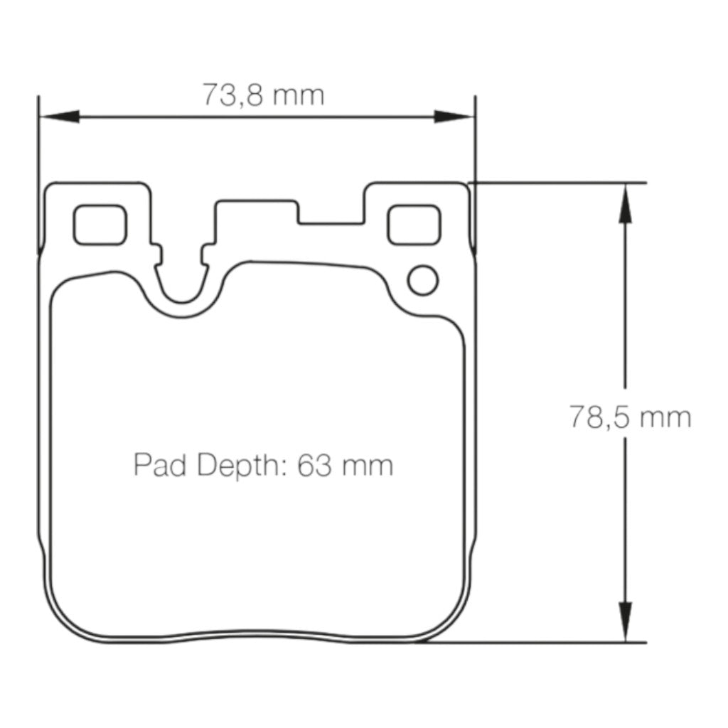 PAGID 4933-RSL1 Rear Brake Pads RSL1 for BMW M2 (F87) / M3 (F80) / M4 (F82) Photo-1