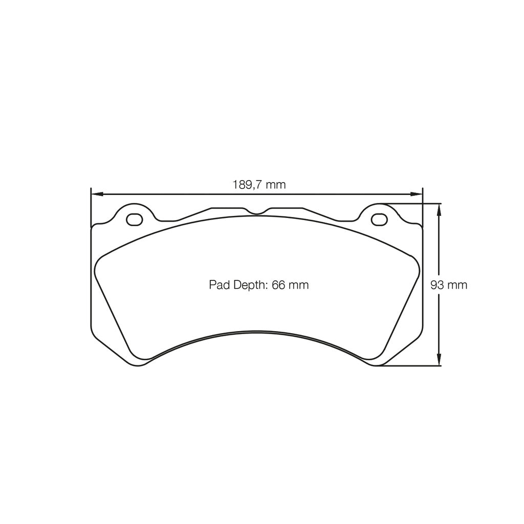 PAGID 8081-RSL1 Front Brake Pads RSL1 for NISSAN GT-R (R35) / CHEVROLET Corvette Z06 (C7) Photo-1