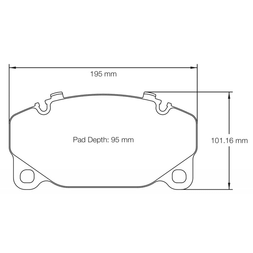 PAGID 8286-RSC1 Front Brake Pads for PORSCHE 911 Turbo (992) 2020+ (PCCB Brakes) Photo-1
