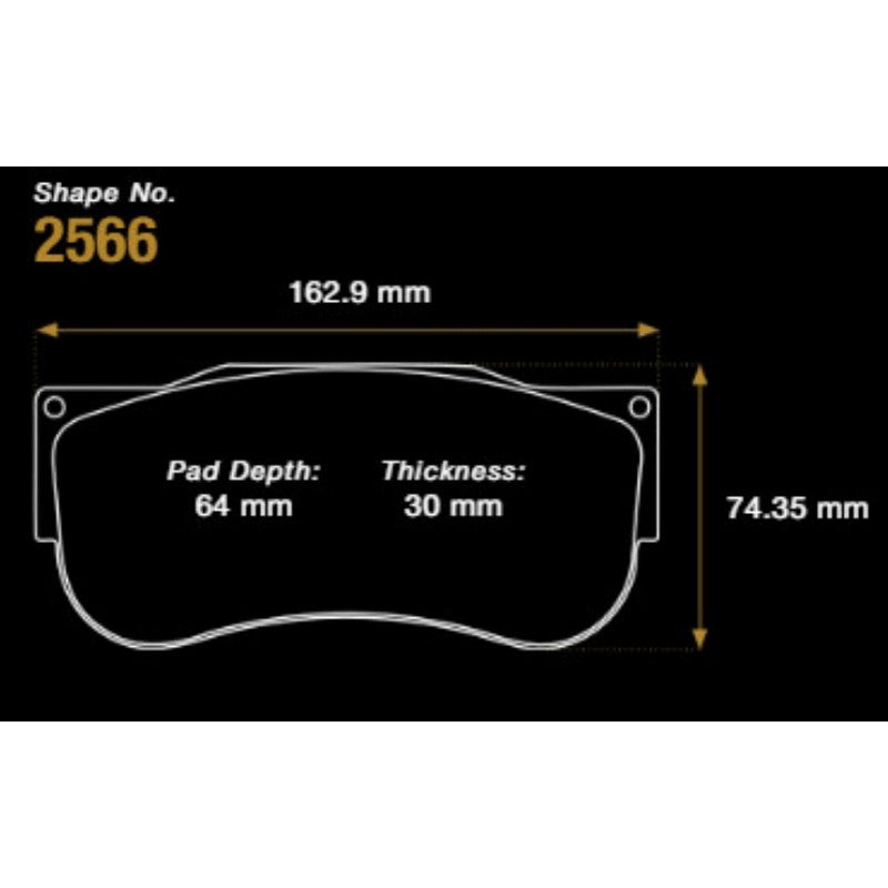 PAGID S2566RSX001 Front Brake Pads for PORSCHE 911 GT3 R (992) 2022- Photo-3