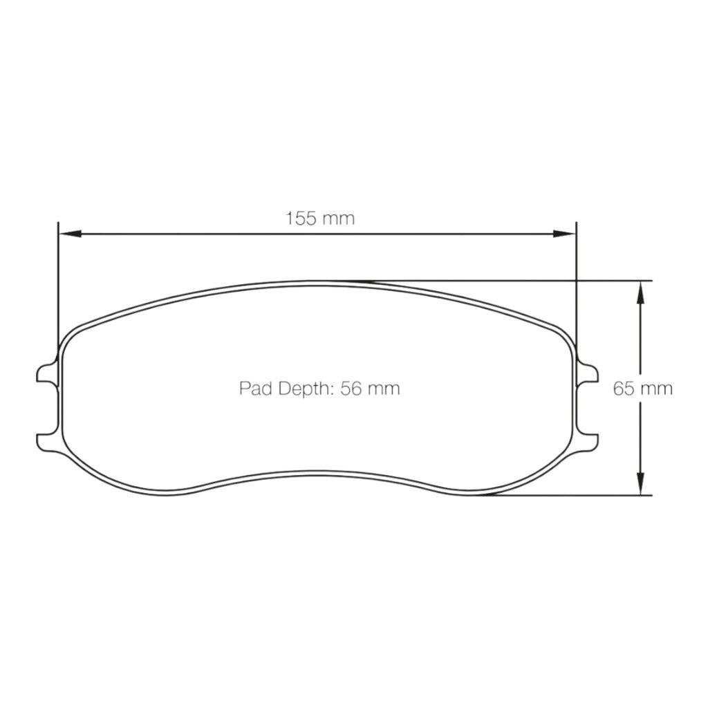 PAGID S4928-CUP01 Front Brake Pads for PORSCHE 991 GT3 Cup / Cayman GT4 Clubsport (PFC Brakes 28/26 mm) Photo-1