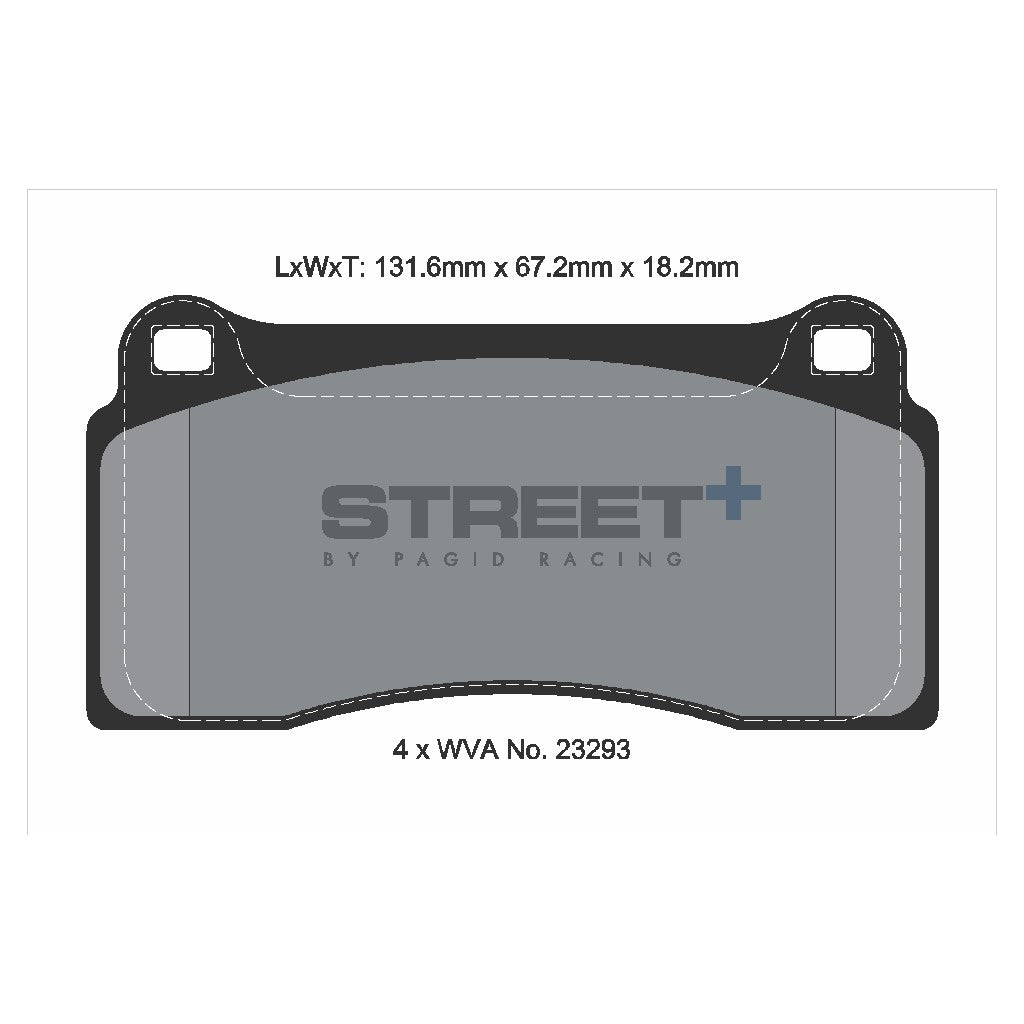 PAGID T8021SP2001 Rear Brake Pads STREET+ for NISSAN GT-R (R35) / BMW M2 Competition (F87) Photo-1