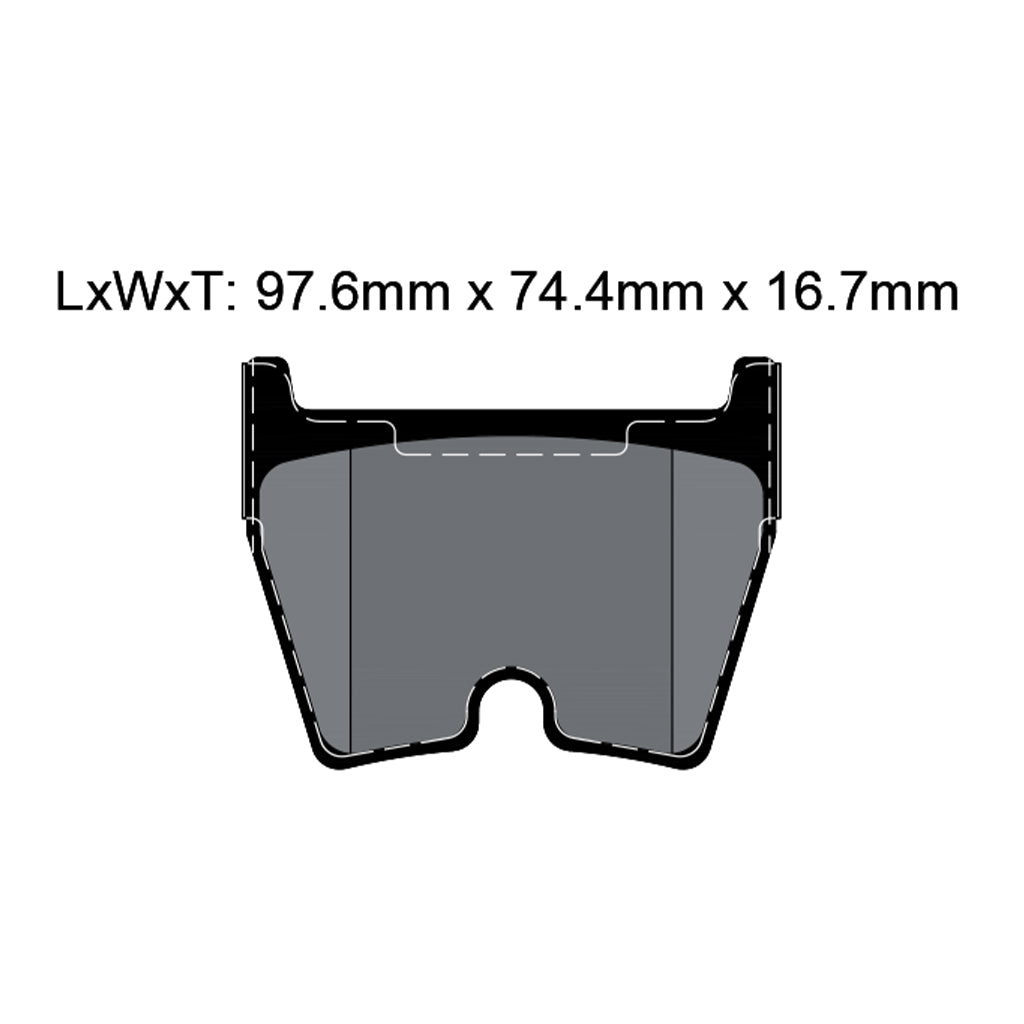 PAGID T8044SP2001 Front Brake Pads STREET+ for AUDI RS6 (4B5) / R8 (422 / 423) / LAMBORGHINI Gallardo Photo-1