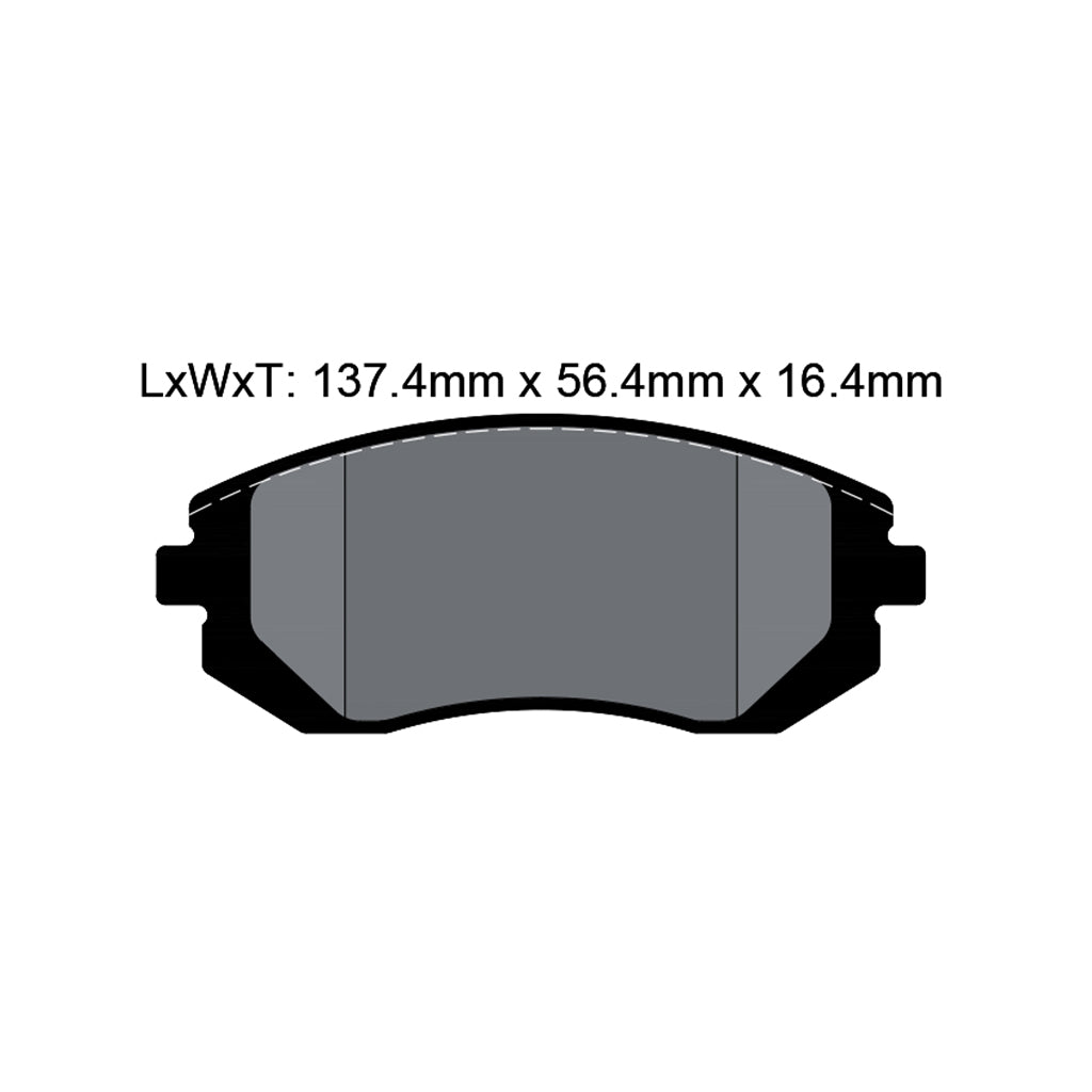 PAGID T8047SP2001 Front Brake Pads STREET+ for TOYOTA GT86 / GR86 / SUBARU BRZ / Impreza WRX (GR / GH / G3) Photo-1