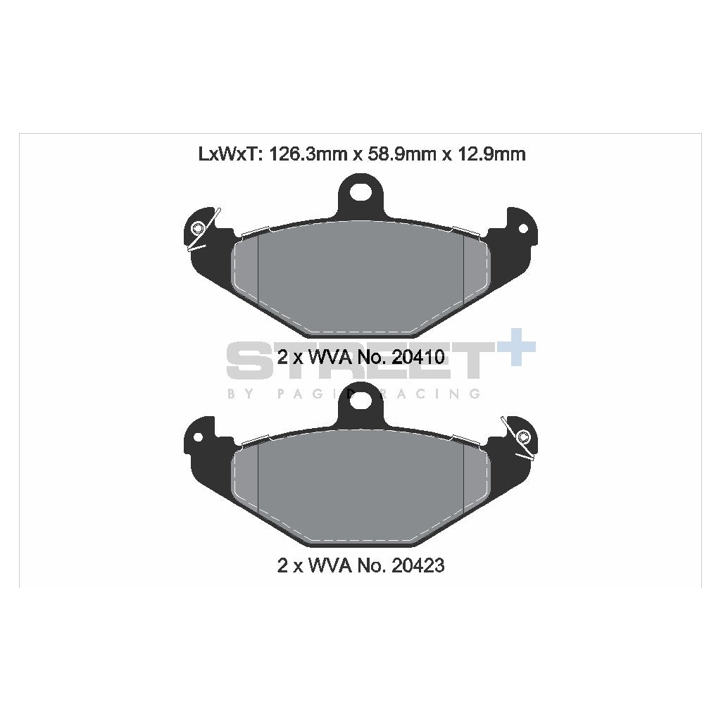 PAGID T8150SP2001 Rear Brake Pads STREET+ for LOTUS 2 Eleven 2007-2011 Photo-1