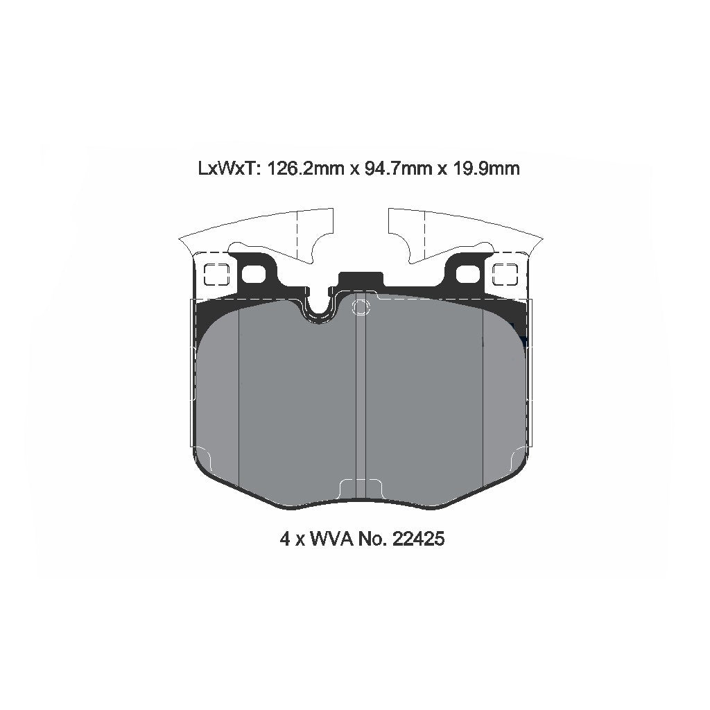 PAGID T8209SP2001 Front Brake Pads STREET+ for BMW Z4 (G29) / TOYOTA GR SUPRA (A90) Photo-1