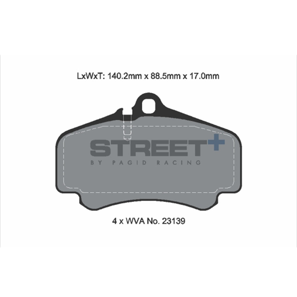 PAGID T8224SP2001 Front Brake Pads for STREET+ for PORSCHE 911 Carrera 4GTS / Carrera 4S / Carrera S / Carrera GTS (997) Photo-1