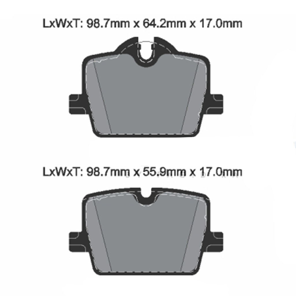 PAGID T8267SP2001 Rear Brake Pads STREET+ for BMW Z4 (G29) w/o M Sport Brake Photo-1