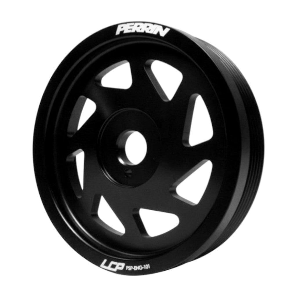 PERRIN PSP-ENG-101BK Lightweight Crank Pulley for SUBARU BRZ / TOYOTA GT86 / SCION FR-S (ZN6) 2012–2020 Photo-0