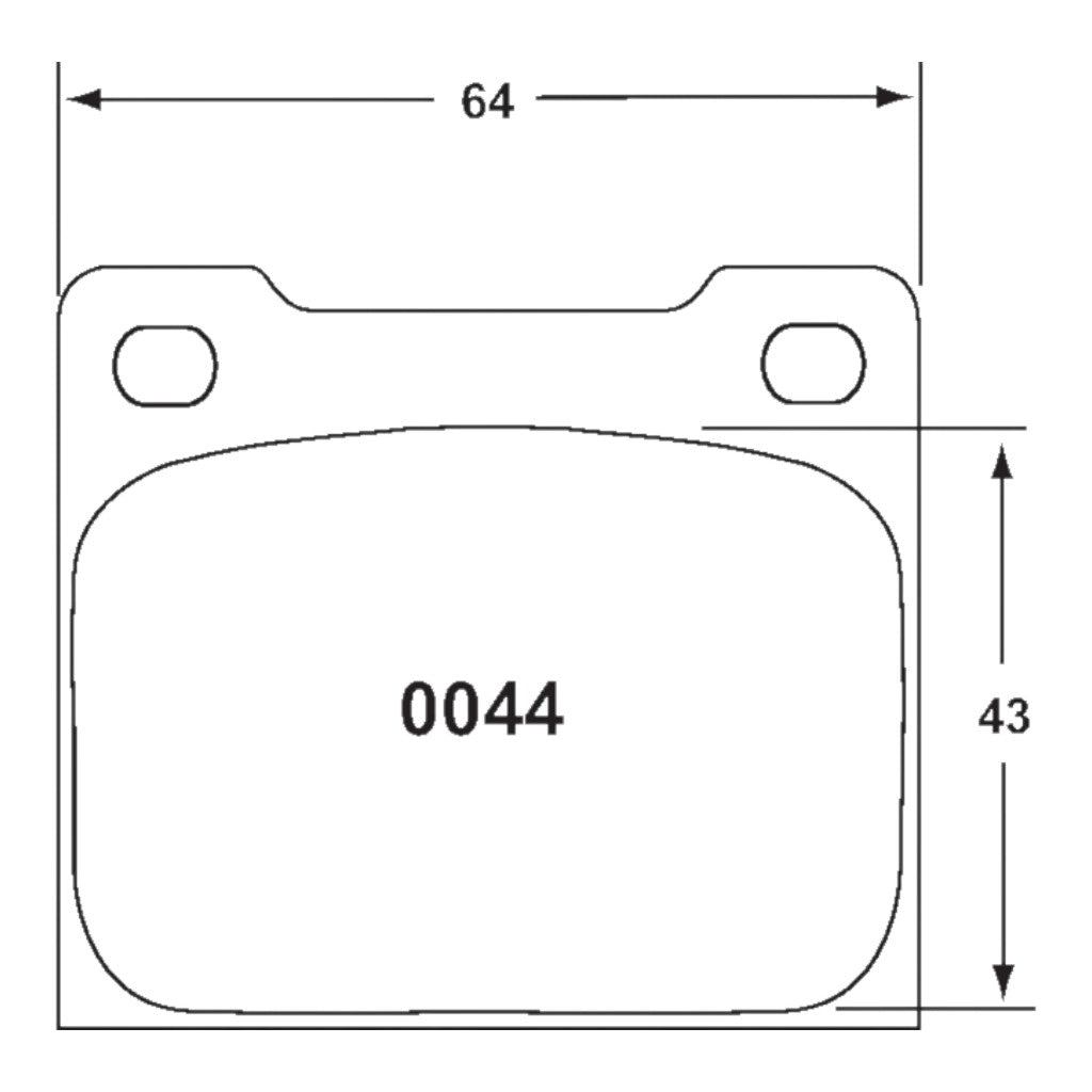PFC 0044.11.15.44 Brake Pads for Caliper Alcon R Type D42 / D48 (11 Compound, 15 mm) Photo-1