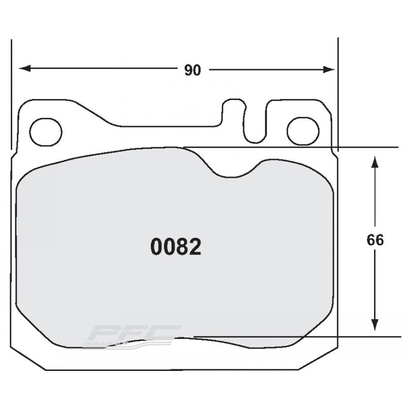 PFC 0082.80.15.04 Brake Pads Set (front) RACE 80 CMPD 15 mm for FERRARI 412 1985 - 1988 Photo-0