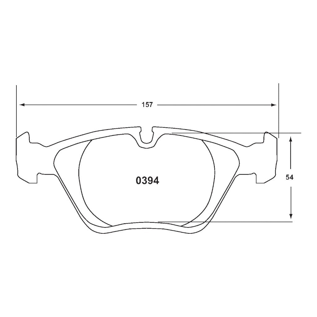 PFC 0394.331.20.44 Front Brake Pads for BMW 330i (E46) / M3 (E36 / E46) / M5 (E34) (331 Compound, 20mm) Photo-1