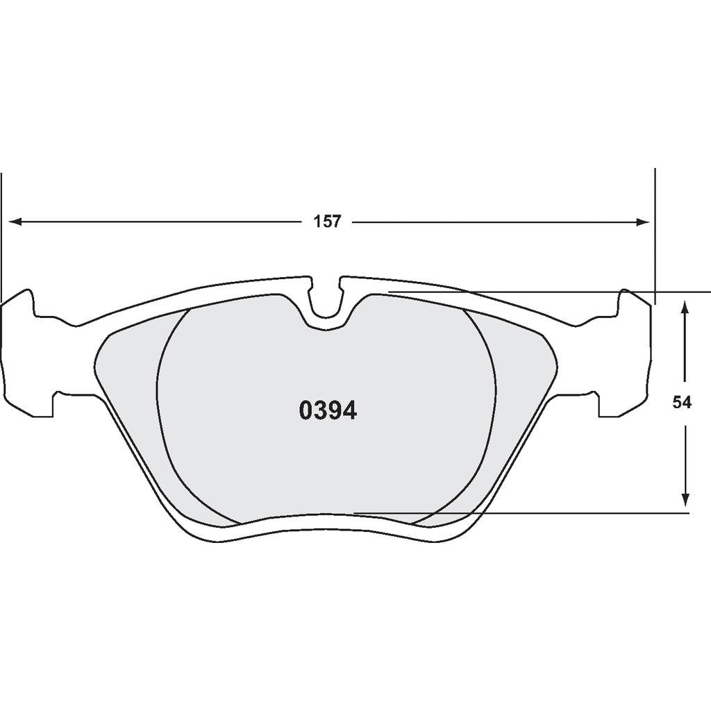 PFC 0394.68.17.64 Front Brake Pads for BMW M3 (E36 / E46) / M5 (E34) (68 Compound, 20 mm) Photo-0