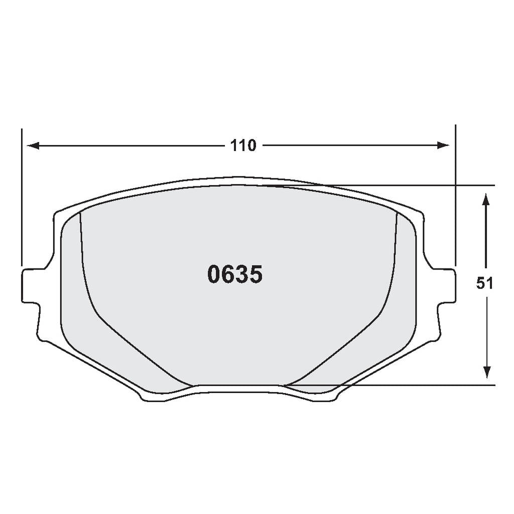 PFC 0635.68.13.64 Front Brake Pads for MAZDA MX-5 (NA / NB) (68 Compound, 13 mm) Photo-0