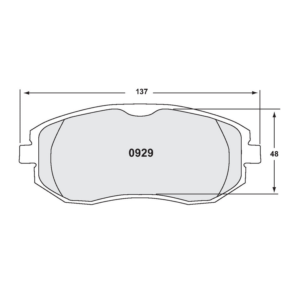 PFC 0929.10 Front Brake Pads Z-Rated for SUBARU BRZ / TOYOTA GT86 / GR86 Photo-1