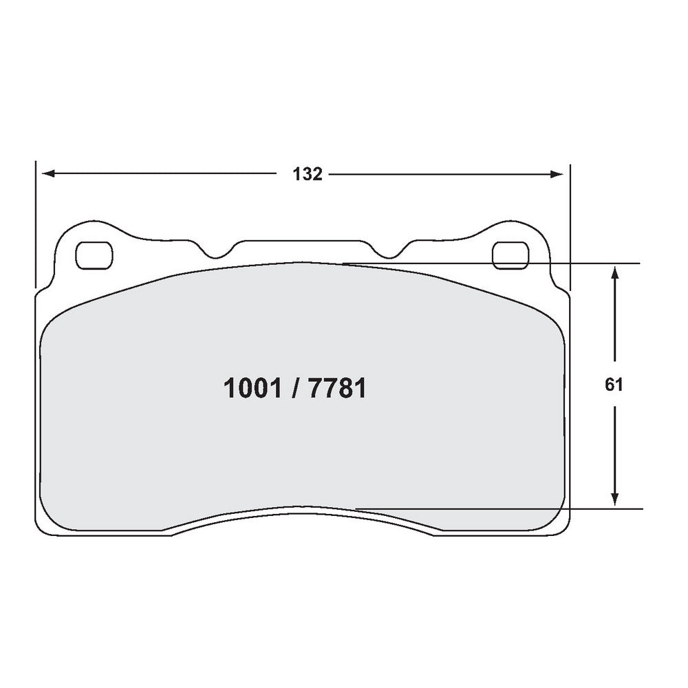 PFC 1001.11 Front Brake Pads for RENAULT Megane 3 RS / HONDA Civic Type R (FK2 / FK8) / MITSUBISHI EVO 4-X / SUBARU WRX STI / AUDI RS3 (8P) (Z-Rated Compound) Photo-1