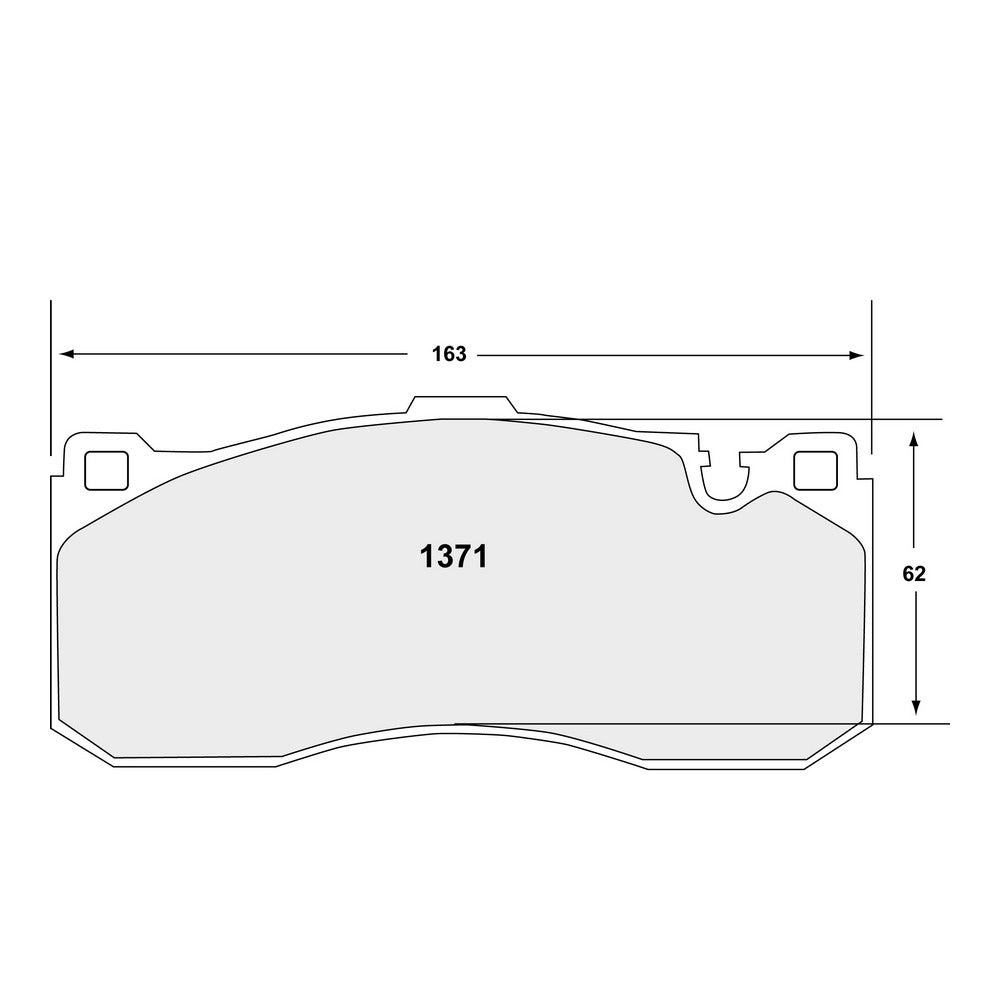 PFC 1371.08.16.44 Front Brake Pads Race 08 CMPD 16 mm for BMW 135i (E82) 2007-2013 Photo-1
